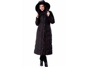 Phistic Women's "Lacey" Long Hooded Puffer Down Coat Phistic Women's "Lacey" Long Hooded Puffer Down Coat