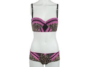 Phistic Women's Leopard Print Push-Up Bra & Boyshort 2-Piece Set Phistic Women's Leopard Print Push-Up Bra & Boyshort 2-Piece Set