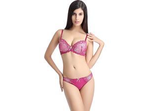 Phistic Women's Convertible Push-Up Pad Lace Bra & Thong 2-Piece Set Phistic Women's Convertible Push-Up Pad Lace Bra & Thong 2-Piece Set