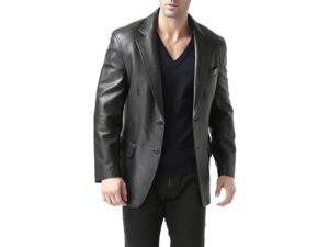 BGSD Men's "Grant" Two-Button New Zealand Lambskin Leather Blazer BGSD Men's "Grant" Two-Button New Zealand Lambskin Leather Blazer