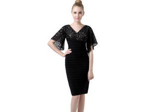 Phistic Women's "Sarah" Plus Size Flutter Sleeve Lace Dress Phistic Women's "Sarah" Plus Size Flutter Sleeve Lace Dress