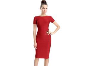 Phistic Women's "Samantha" Boatneck Bandage Dress Phistic Women's "Samantha" Boatneck Bandage Dress