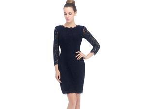 Phistic Women's "Rachael" 3/4 Sleeve Lace Sheath Dress Phistic Women's "Rachael" 3/4 Sleeve Lace Sheath Dress