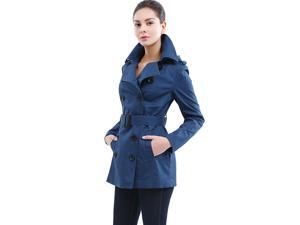 BGSD Women's "Scarlett" Classic Hooded Waterproof Short Trench Coat BGSD Women's "Scarlett" Classic Hooded Waterproof Short Trench Coat