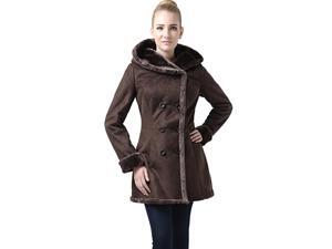BGSD Women's "Cindy" Hooded Faux Shearling Coat BGSD Women's "Cindy" Hooded Faux Shearling Coat