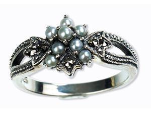 Star Gaze Silver Natural Seed Pearl Ring (Size 6) Star Gaze Silver Natural Seed Pearl Ring (Size 6)