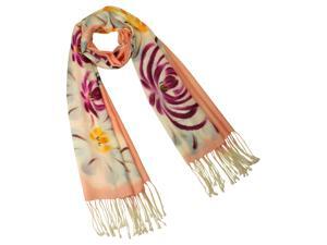 Dahlia Women's Wool Blend Scarf - Chrysanthemum Blooming Dahlia Women's Wool Blend Scarf - Chrysanthemum Blooming