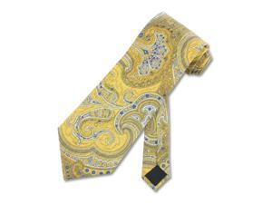Men's Tie Paisley Design Gold Color Necktie Men's Tie Paisley Design Gold Color Necktie