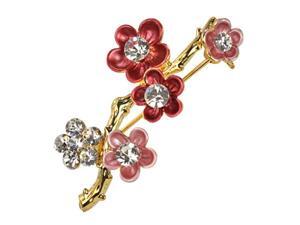 Sakura Cherry Blossom Branch Diamante Gold-Tone Brooch Pin Sakura Cherry Blossom Branch Diamante Gold-Tone Brooch Pin