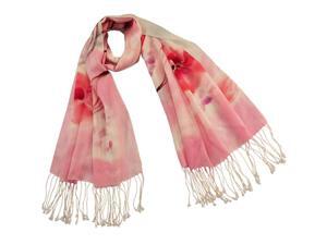 Dahlia Women's 100% Merino Wool Pashmina Scarf - Peach Blossom - Pink Dahlia Women's 100% Merino Wool Pashmina Scarf - Peach Blossom - Pink
