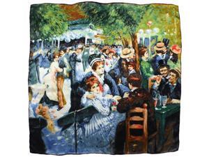 100% Silk Pierre-Auguste Renoir "Dance at Le Moulin de la Galette" Square Scarf 100% Silk Pierre-Auguste Renoir "Dance at Le Moulin de la Galette" Square Scarf