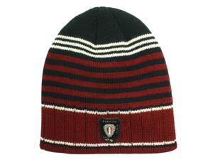 Dahlia Acrylic Men's Fashion Colorful Stripes Knitted Beanie Cap Hat - Red Dahlia Acrylic Men's Fashion Colorful Stripes Knitted Beanie Cap Hat - Red