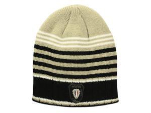 Dahlia Acrylic Men's Fashion Colorful Stripes Knitted Beanie Cap Hat - Tan Dahlia Acrylic Men's Fashion Colorful Stripes Knitted Beanie Cap Hat - Tan