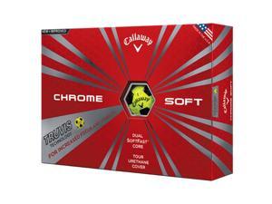 2016 Callaway Truvis Chrome Soft Golf Balls Yellow/Black NEW 2016 Callaway Truvis Chrome Soft Golf Balls Yellow/Black NEW
