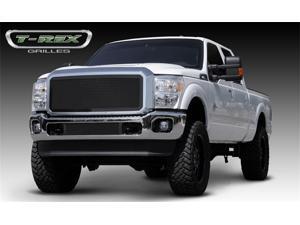 T-REX 2011-2012 Ford Super Duty Upper Class Mesh Grille - W/ Optional Logo Plate - All Black Powdercoat BLACK 51546 T-REX 2011-2012 Ford Super Duty Upper Class Mesh Grille - W/ Optional Logo Plate - All Black Powdercoat BLACK 51546
