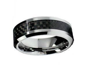 Tungsten Carbide Male Ring 8MM CLE8 Tungsten Carbide Male Ring 8MM CLE8