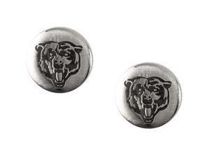Stainless Steel 10.00mmx10.00mm Chicago Bears Logo Stud Earrings Stainless Steel 10.00mmx10.00mm Chicago Bears Logo Stud Earrings