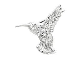 CleverSilver's 14K White Gold Hummingbird Brooch9. 0 0X 2 1. 0 0 Mm CleverSilver's 14K White Gold Hummingbird Brooch9. 0 0X 2 1. 0 0 Mm