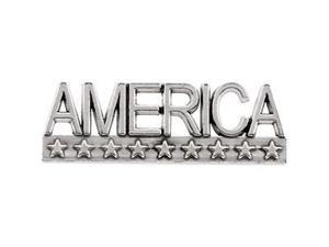 CleverSilver's 14K White Gold America Lapel Pin 0 7. 5 0X 2 2. 5 0 Mm CleverSilver's 14K White Gold America Lapel Pin 0 7. 5 0X 2 2. 5 0 Mm