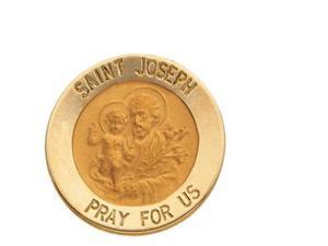CleverSilver's 14K Yellow Gold St. Joseph Lapel Pin5. 0 0 Mm CleverSilver's 14K Yellow Gold St. Joseph Lapel Pin5. 0 0 Mm