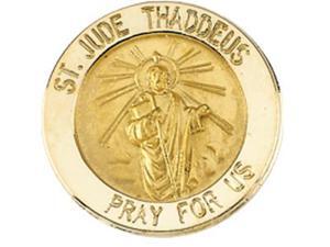 CleverSilver's 14K Yellow Gold St. Jude Lapel Pin5. 0 0 Mm CleverSilver's 14K Yellow Gold St. Jude Lapel Pin5. 0 0 Mm