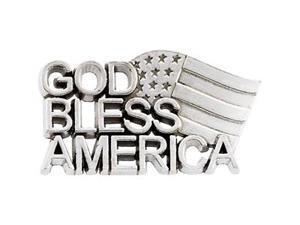 CleverSilver's 14K Yellow Gold God Bless America Lapel Pin1. 2 5X 2 0. 2 5 Mm CleverSilver's 14K Yellow Gold God Bless America Lapel Pin1. 2 5X 2 0. 2 5 Mm
