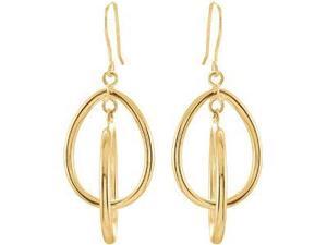 14Ky Gold Clad Sterling Silver Dangle Earring 14Kycladster Pair 31.00X17.25 mm 14Ky Gold Clad Sterling Silver Dangle Earring 14Kycladster Pair 31.00X17.25 mm