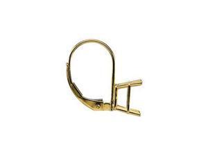 Emerald Shaped 4-Prong Wire Basket Lever Back Earring Emerald Shaped 4-Prong Wire Basket Lever Back Earring