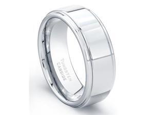 Tungsten Carbide Ring High Polish Finish Beveled Edges Comfort Fit Size 12 Tungsten Carbide Ring High Polish Finish Beveled Edges Comfort Fit Size 12