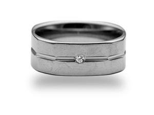 CleverEve Tungsten Nation 8mm 1-Grooved Band Genuine .09 Ct. H Si1 2.8mm Diamond Tungsten Ring (Sz 8 to 12) CleverEve Tungsten Nation 8mm 1-Grooved Band Genuine .09 Ct. H Si1 2.8mm Diamond Tungsten Ring (Sz 8 to 12)