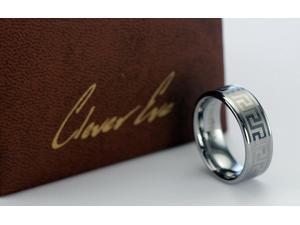 CleverEve Tungsten Nation 8mm Laser Etched Band Greek Key Maze Tungsten Ring(8) CleverEve Tungsten Nation 8mm Laser Etched Band Greek Key Maze Tungsten Ring(8)