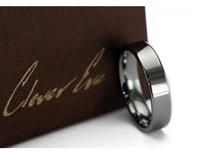 CleverEve Tungsten Nation 6mm High Polished Mirror Band Flat Edge Tungsten Ring (10) CleverEve Tungsten Nation 6mm High Polished Mirror Band Flat Edge Tungsten Ring (10)