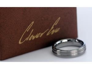 CleverEve Tungsten Nation 6mm Tungsten Ring Grooved Center Brushed & Polished Tungsten Wedding Band (11.5) CleverEve Tungsten Nation 6mm Tungsten Ring Grooved Center Brushed & Polished Tungsten Wedding Band (11.5)