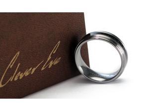 CleverEve Tungsten Nation 8.0mm Tungsten Carbon Fiber Ring Brushed Center Polished Step Edge w/ 2.50mm Black Carbon Fiber Inlay (10.5) CleverEve Tungsten Nation 8.0mm Tungsten Carbon Fiber Ring Brushed Center Polished Step Edge w/ 2.50mm Black Carbon Fiber Inlay (10.5)