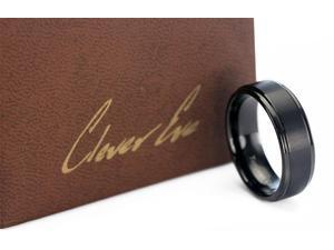CleverEve Tungsten Nation 8mm Black Rhodium Plated Tungsten Ring (Sz 8 to 13) CleverEve Tungsten Nation 8mm Black Rhodium Plated Tungsten Ring (Sz 8 to 13)