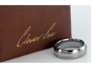 CleverEve Tungsten Nation 8.0mm Tungsten Ring Brushed Double Stripe & Polished Center (11) CleverEve Tungsten Nation 8.0mm Tungsten Ring Brushed Double Stripe & Polished Center (11)