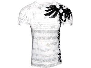Konflic NWT Men's Royalty Graphic Designer MMA Muscle T-shirt, White, 2XL Konflic NWT Men's Royalty Graphic Designer MMA Muscle T-shirt, White, 2XL