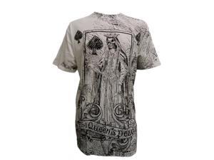 Konflic The Queen Is Dead T Shirt, White 2X-Large Konflic The Queen Is Dead T Shirt, White 2X-Large