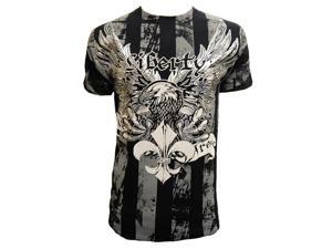 Konflic Mens Liberty Eagle Graphic MMA Muscle T-Shirt - Black - Medium Konflic Mens Liberty Eagle Graphic MMA Muscle T-Shirt - Black - Medium