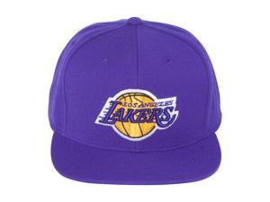 Los Angeles Lakers Mitchell & Ness Vintage Basic Logo Purple Snap Back Hat Los Angeles Lakers Mitchell & Ness Vintage Basic Logo Purple Snap Back Hat