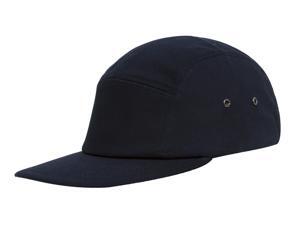 TopHeadwear Plain Cotton Five-Panel Jockey Cap - Navy TopHeadwear Plain Cotton Five-Panel Jockey Cap - Navy