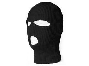 3 Hole Winter Ski Mask- Black 3 Hole Winter Ski Mask- Black