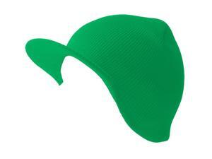 TopHeadwear Cuffless Jeep Visor Winter Beanie - Kelly Green TopHeadwear Cuffless Jeep Visor Winter Beanie - Kelly Green