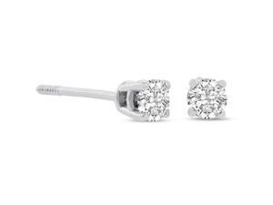 SuperJeweler 1/4ct Diamond Stud Earrings in 14k White Gold SuperJeweler 1/4ct Diamond Stud Earrings in 14k White Gold
