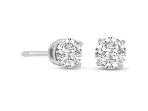 SuperJeweler 1/2ct Diamond Stud Earrings in 14k White Gold SuperJeweler 1/2ct Diamond Stud Earrings in 14k White Gold
