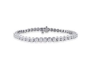 2ct Round Based Diamond Tennis Bracelet in 14k White Gold 2ct Round Based Diamond Tennis Bracelet in 14k White Gold