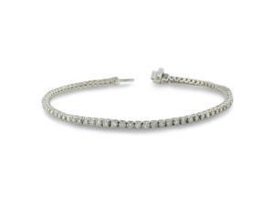 2ct Round Setting Diamond Tennis Bracelet in 10k White Gold 2ct Round Setting Diamond Tennis Bracelet in 10k White Gold