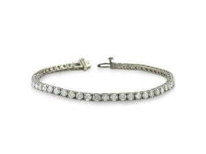 8 Carat Diamond Round Setting Tennis Bracelet in 14 Karat White Gold 8 Carat Diamond Round Setting Tennis Bracelet in 14 Karat White Gold