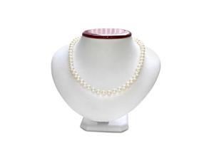7mm AA Hand Knotted Pearl Necklace, 14k White Gold Clasp 7mm AA Hand Knotted Pearl Necklace, 14k White Gold Clasp