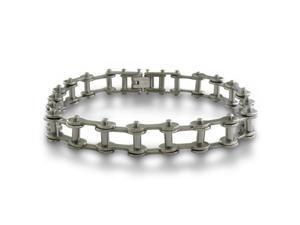 8.5 Inch Men's Stainless Steel Open Bike Chain Bracelet 8.5 Inch Men's Stainless Steel Open Bike Chain Bracelet